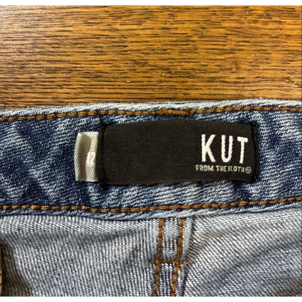 Kut from the Kloth Reese ankle straight leg denim jeans 12 - Picture 5 of 8